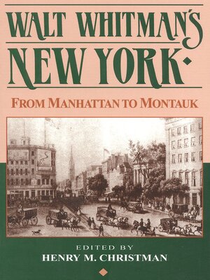 cover image of Walt Whitman's New York